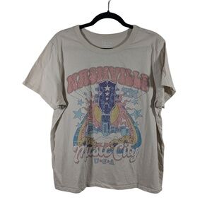 Zoe + Liv Faded Tan Nashville T-Shirt Size XL